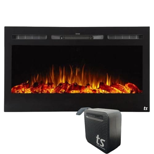 Touchstone Sideline 36" Smart Recessed Electric Fireplace
