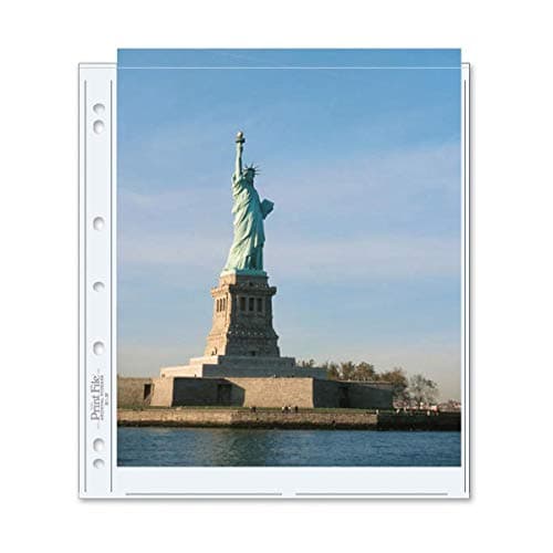 Print File Archival Photo Pages, Two 8.5 x 11 Prints (100 pack) by Print File