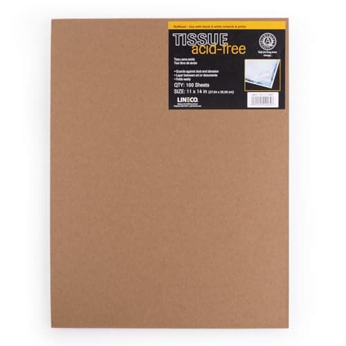 Lineco Buffered Acid-Free Interleaving Tissue, 11 x 14 (100 sheets) by Lineco