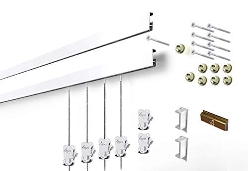 STAS Cliprail Picture Hanging System (9.84 ft set) by STAS