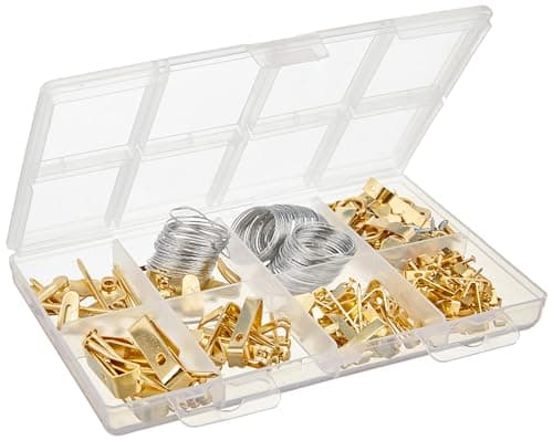 Amazon Basics Picture Hanging Hardware Kit (220 pieces) by Amazon Basics