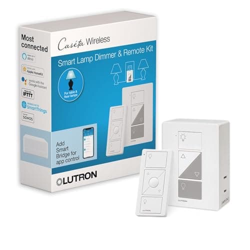 Lutron Caseta Smart Lamp Dimmer Kit (Plug-in Dimmer + Pico Remote) by Lutron