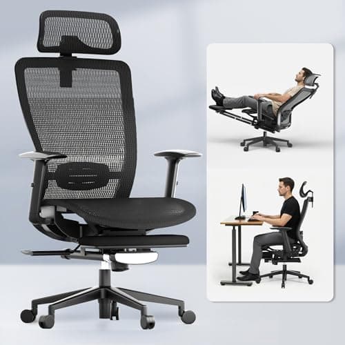 FLEXISPOT Mesh High-Back Office Chair with Footrest (OC3) by FLEXISPOT