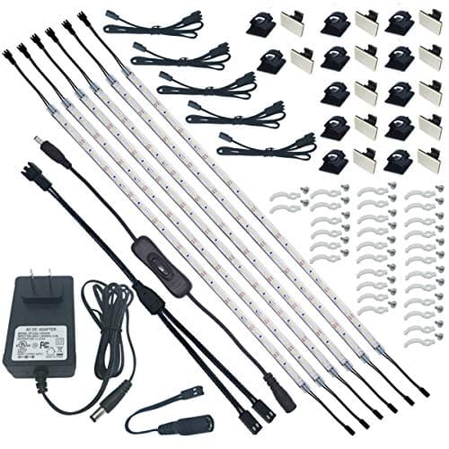 Litever Under Cabinet LED Kit, 6 x 20-Inch Strips, 2700K by Litever