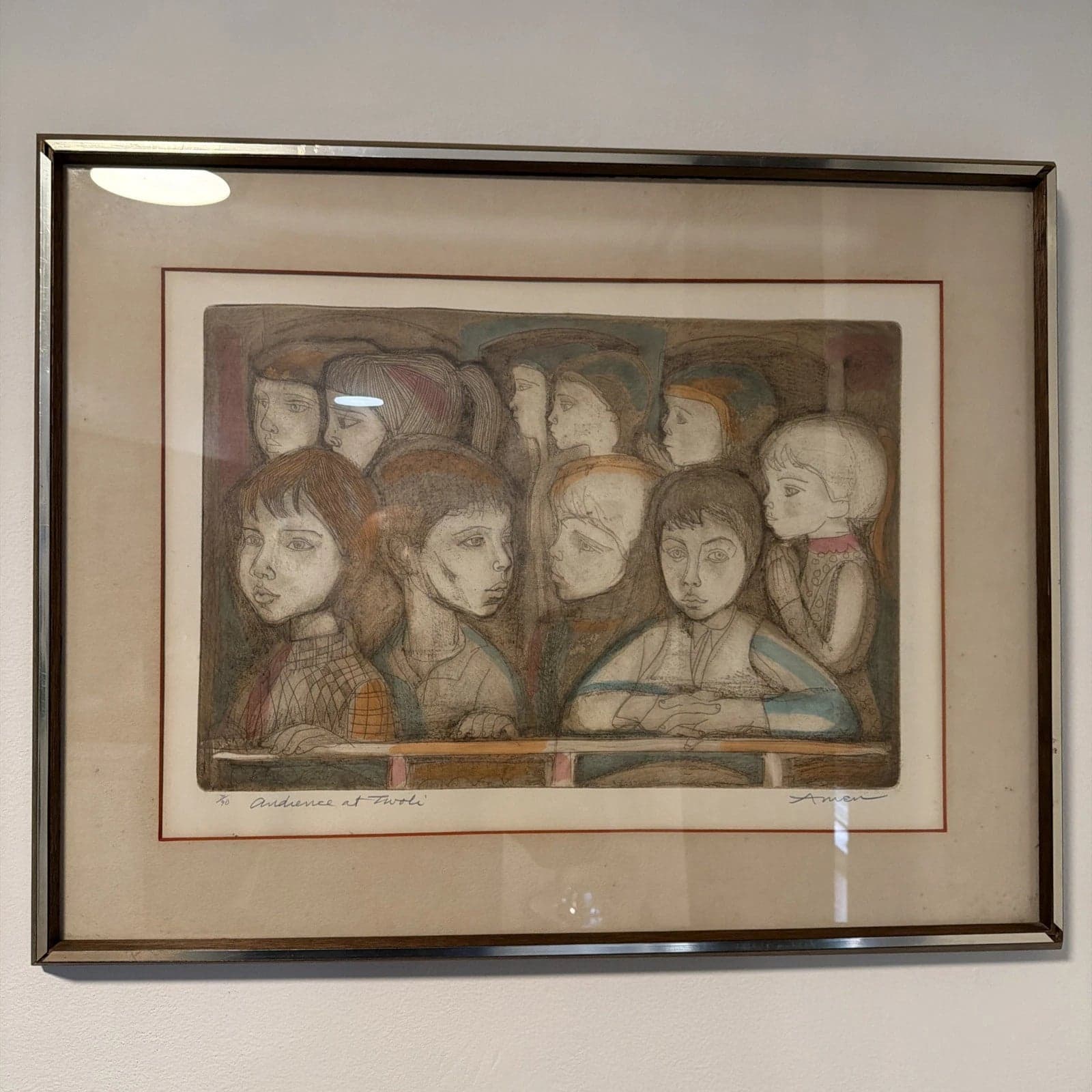 Irving Amen's "Audience at Tivoli": A Masterwork of Mid-Century Printmaking