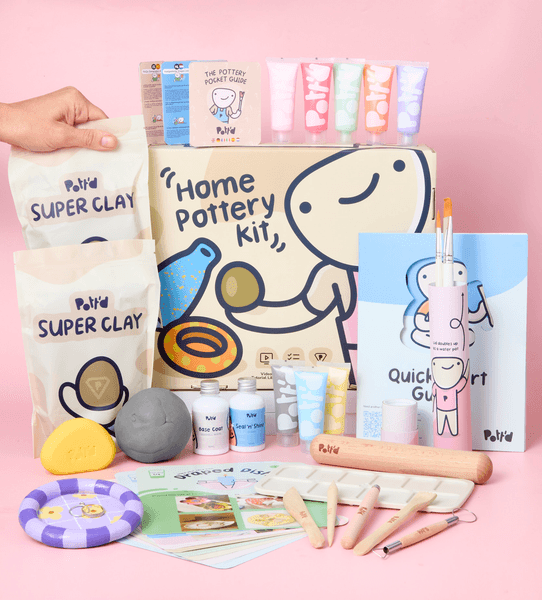 Home Air Dry Clay Pottery Kit by Pott'd