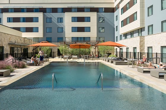 Sonesta Bee Cave Austin Hill Country's resort-style pool deck