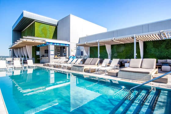 The Westin Austin Downtown's rooftop pool with skyline views