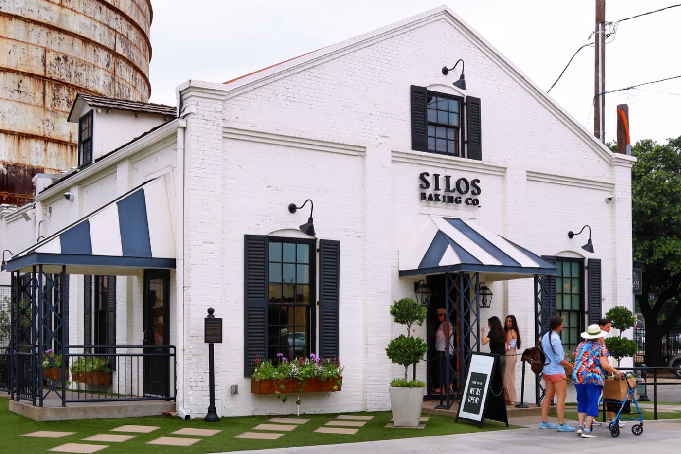 The century-old Silos Baking Co. building at Magnolia Market in downtown Waco
