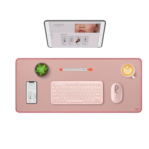 Logitech Studio Series Desk Mat, Large 28" x 12" (Darker Rose) by Logitech