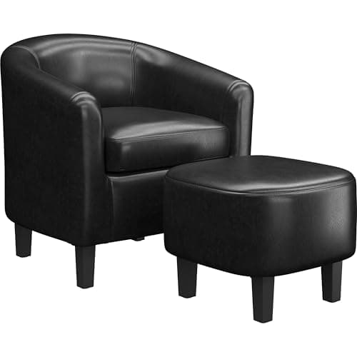 Yaheetech Accent Chair with Ottoman Footstool Set by Yaheetech