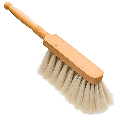 Redecker Goat Hair Dust Brush, Waxed Beechwood Handle (Small)
