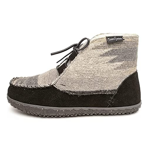 Minnetonka Women's Torrey Bootie Slipper (Black/Grey) by Minnetonka