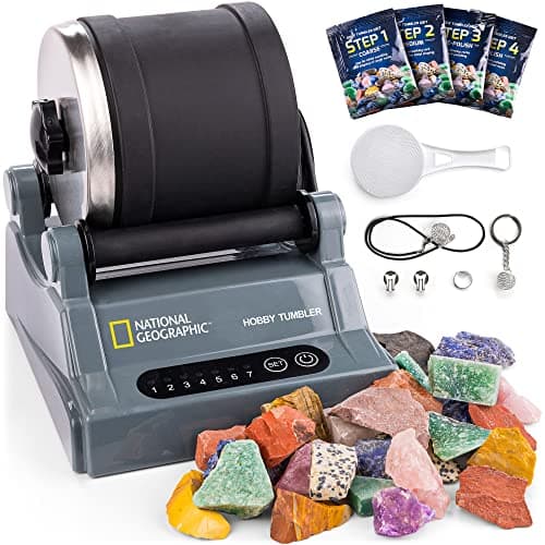National Geographic Hobby Rock Tumbler Kit by National Geographic (Blue Marble)