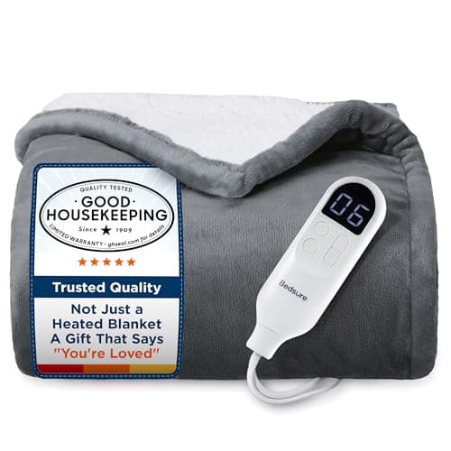 Bedsure Heated Throw Blanket with Preheat, 50 x 60 in by Bedsure