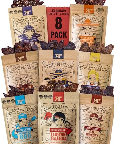 Righteous Felon Beef Jerky Variety Pack by RIGHTEOUS FELON