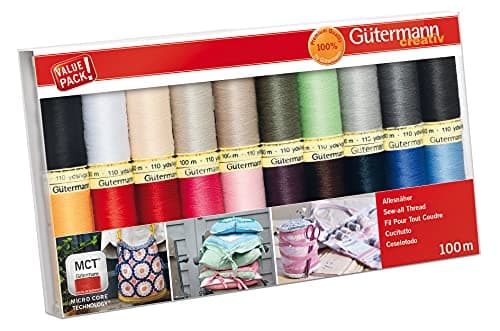 Gutermann Sew-All Thread Set, 20 Spools x 100 m by Gütermann