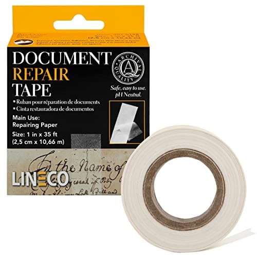 Lineco Archival Document Repair Tape, 1 in x 35 ft by Lineco