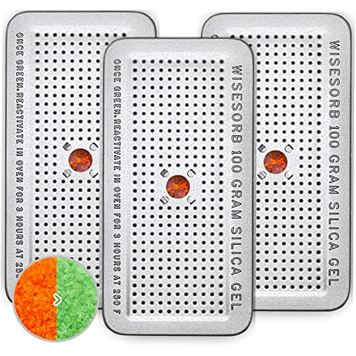 Wisesorb Indicating Silica Gel Canisters, 100 g (3-pack) by Wisesorb