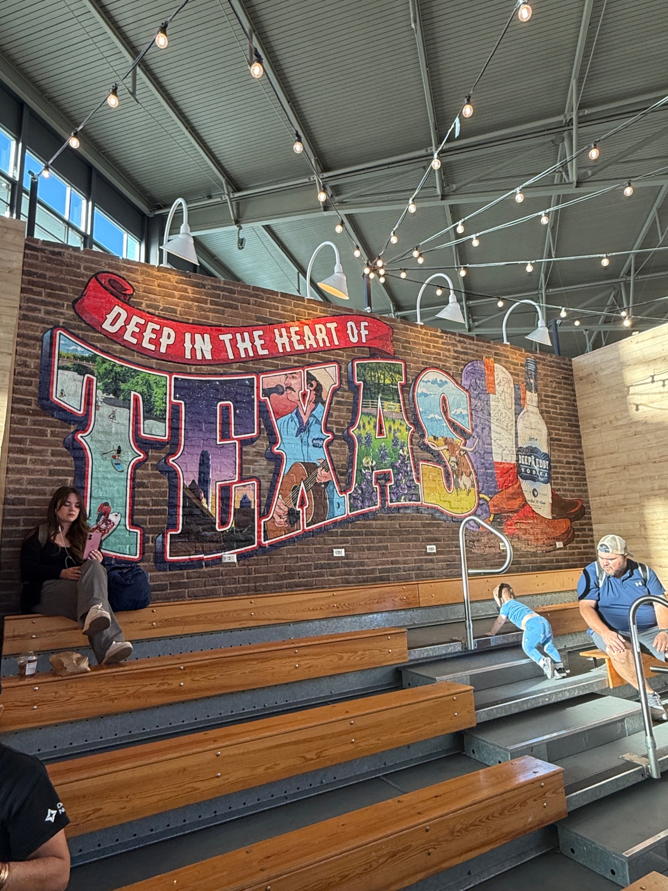 Deep in the Heart of Texas mural at ABIA