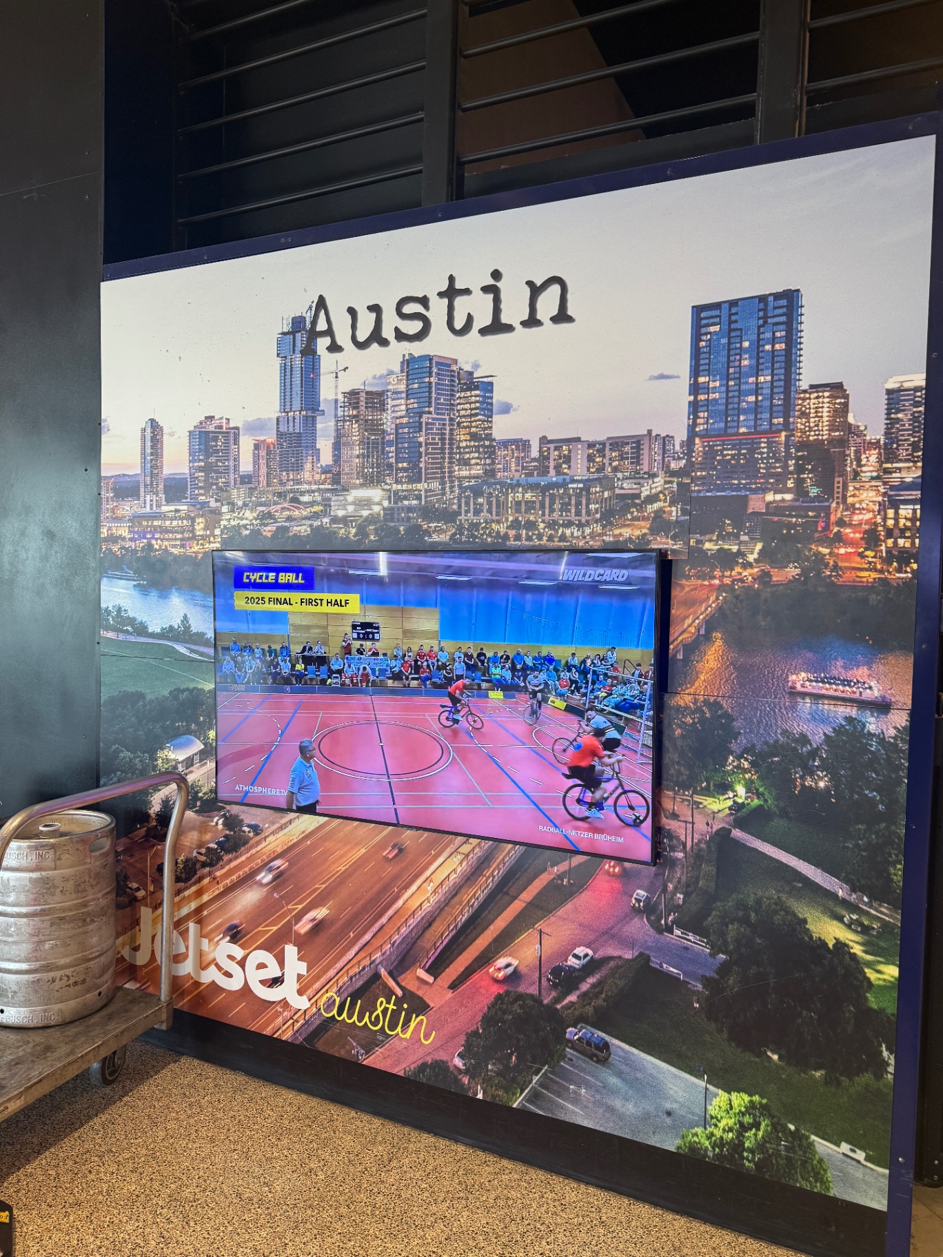 Interimaginary Departures flight board at Gate Infinity