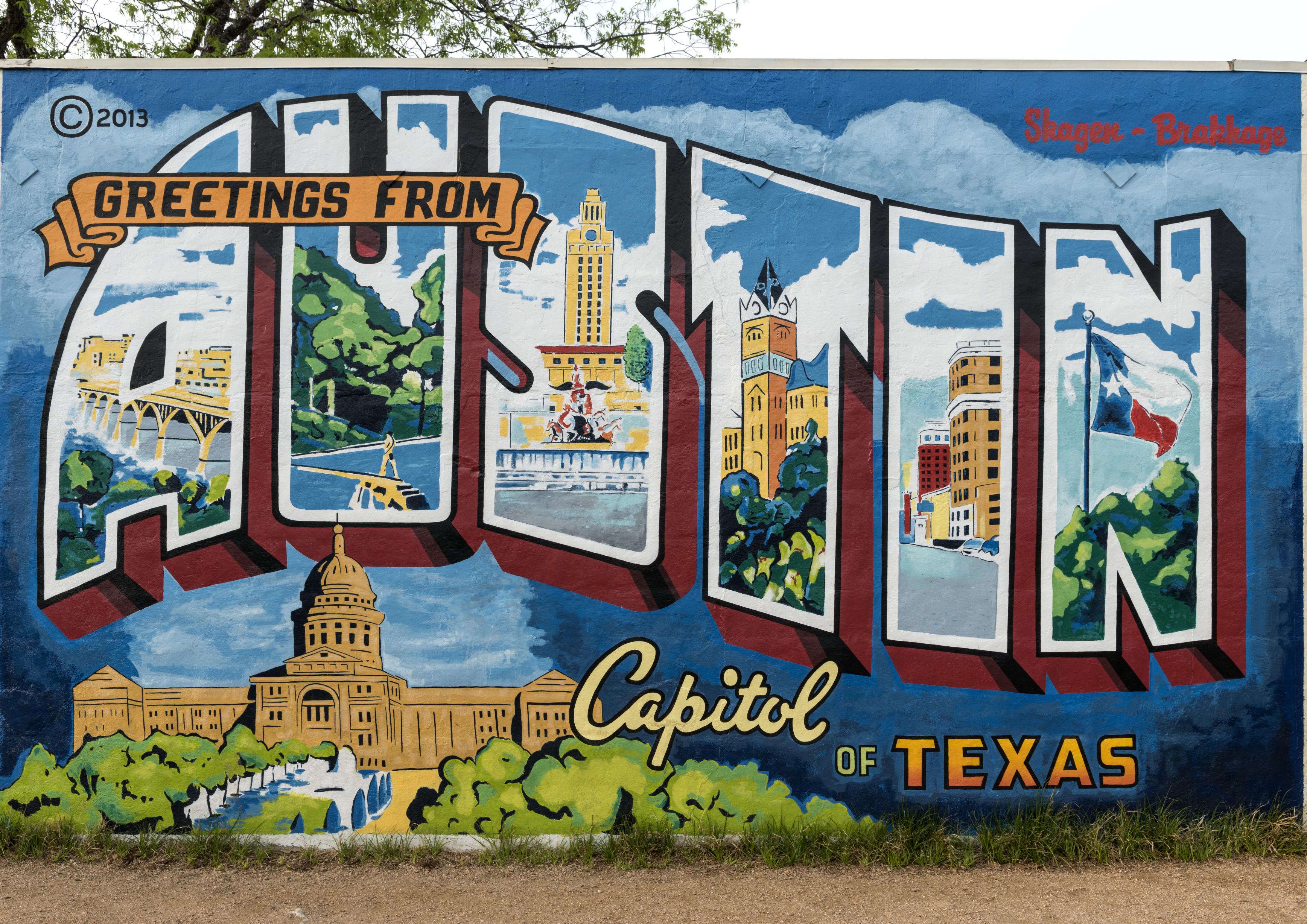 The vintage postcard-style 