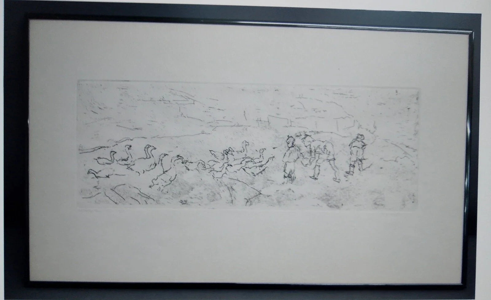 Children and Geese by H. Andrew Freeth