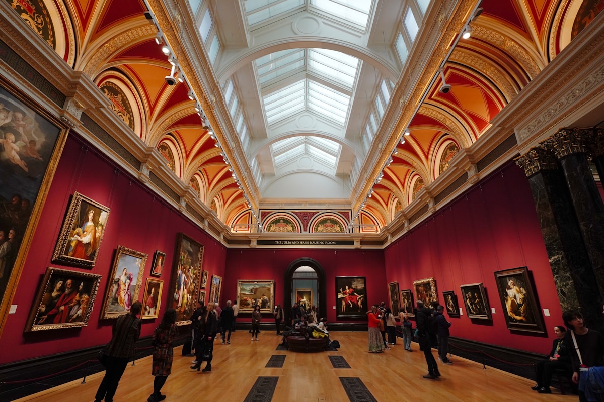 The Julia and Hans Rausing Room at The National Gallery, London — major auction houses and galleries like this are where high-value inherited art often finds new owners