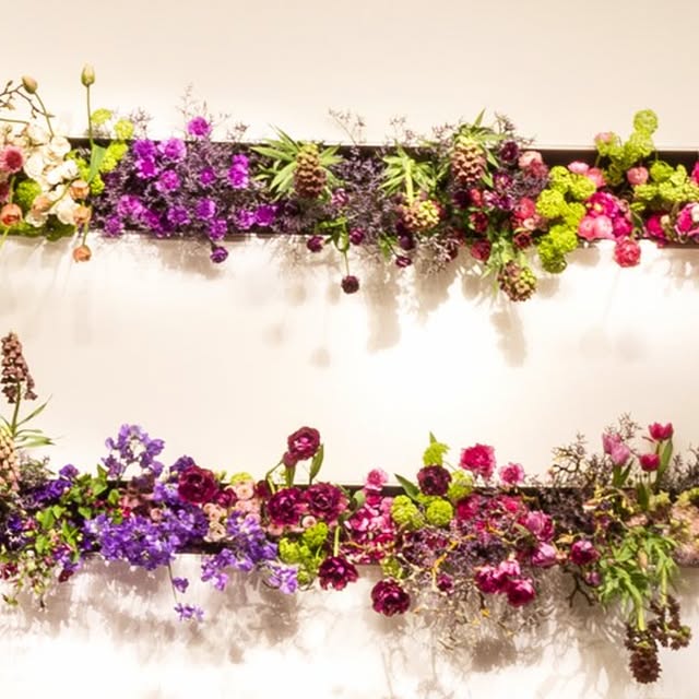 A lush floral installation at TEFAF Maastricht — from Collectors Agenda's Instagram fair coverage