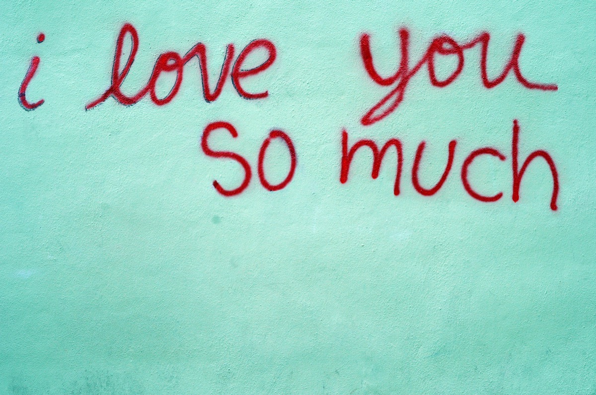 I Love You So Much mural at Jo's Coffee on South Congress