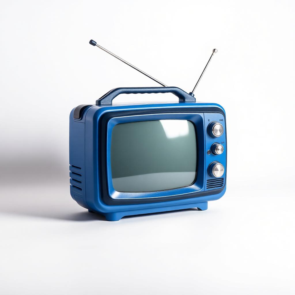 BlueFire Portable Rechargeable TV with retro styling