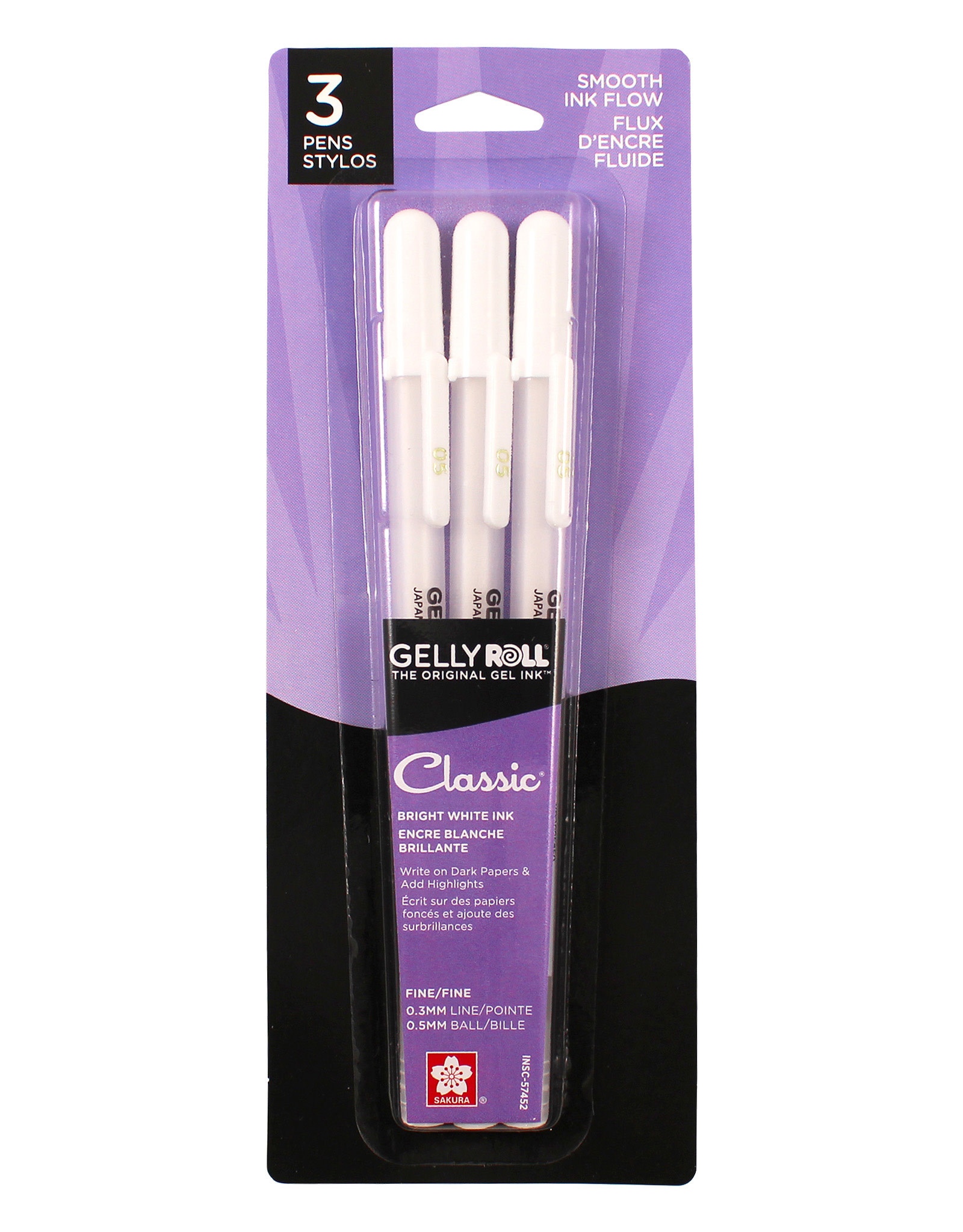 Sakura Gelly Roll White Pens