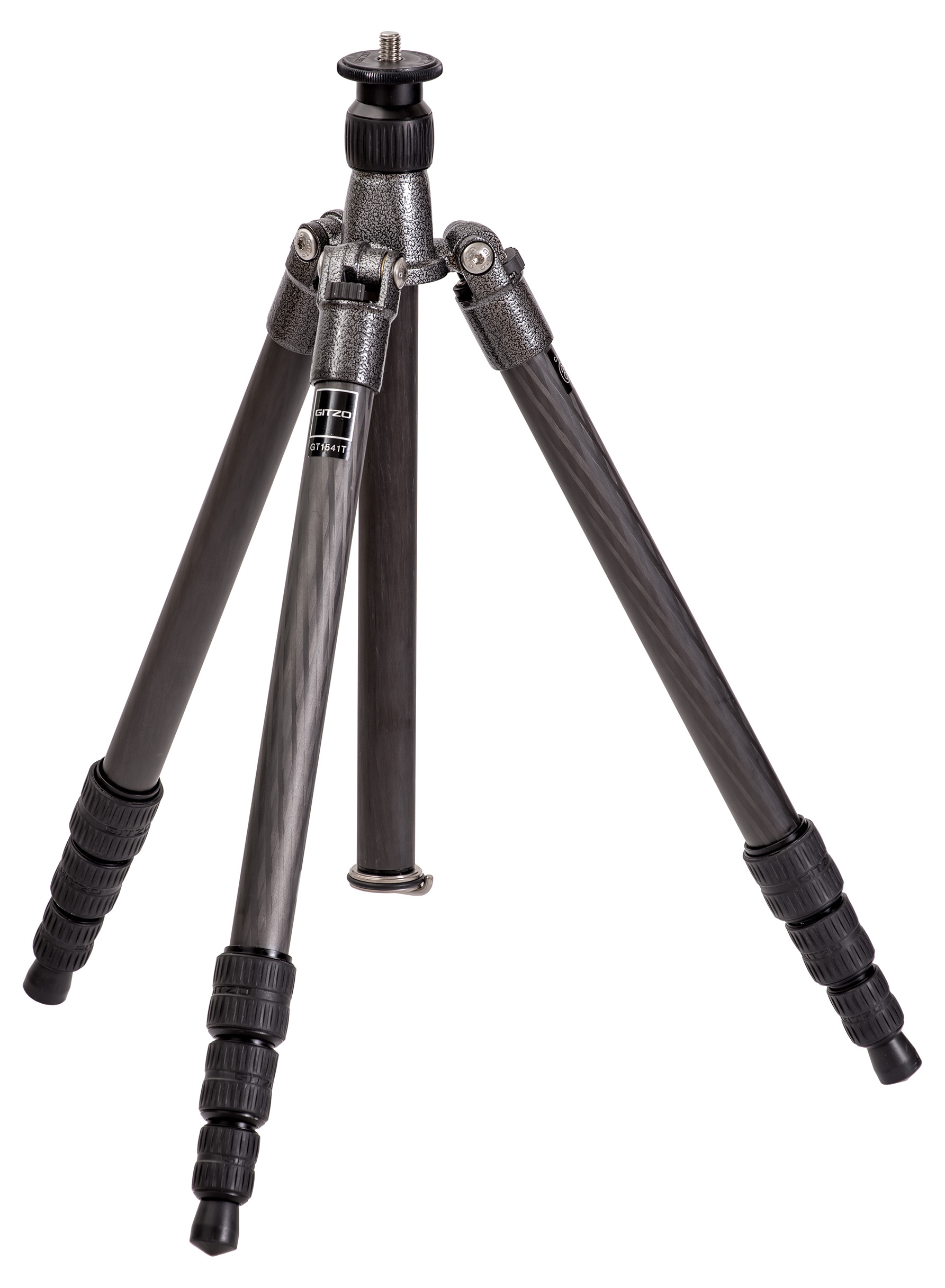 Gitzo carbon-fiber tripod with the signature G-lock leg sections that release all three legs with a single twist — overbuilt to outlast the cameras you put on it