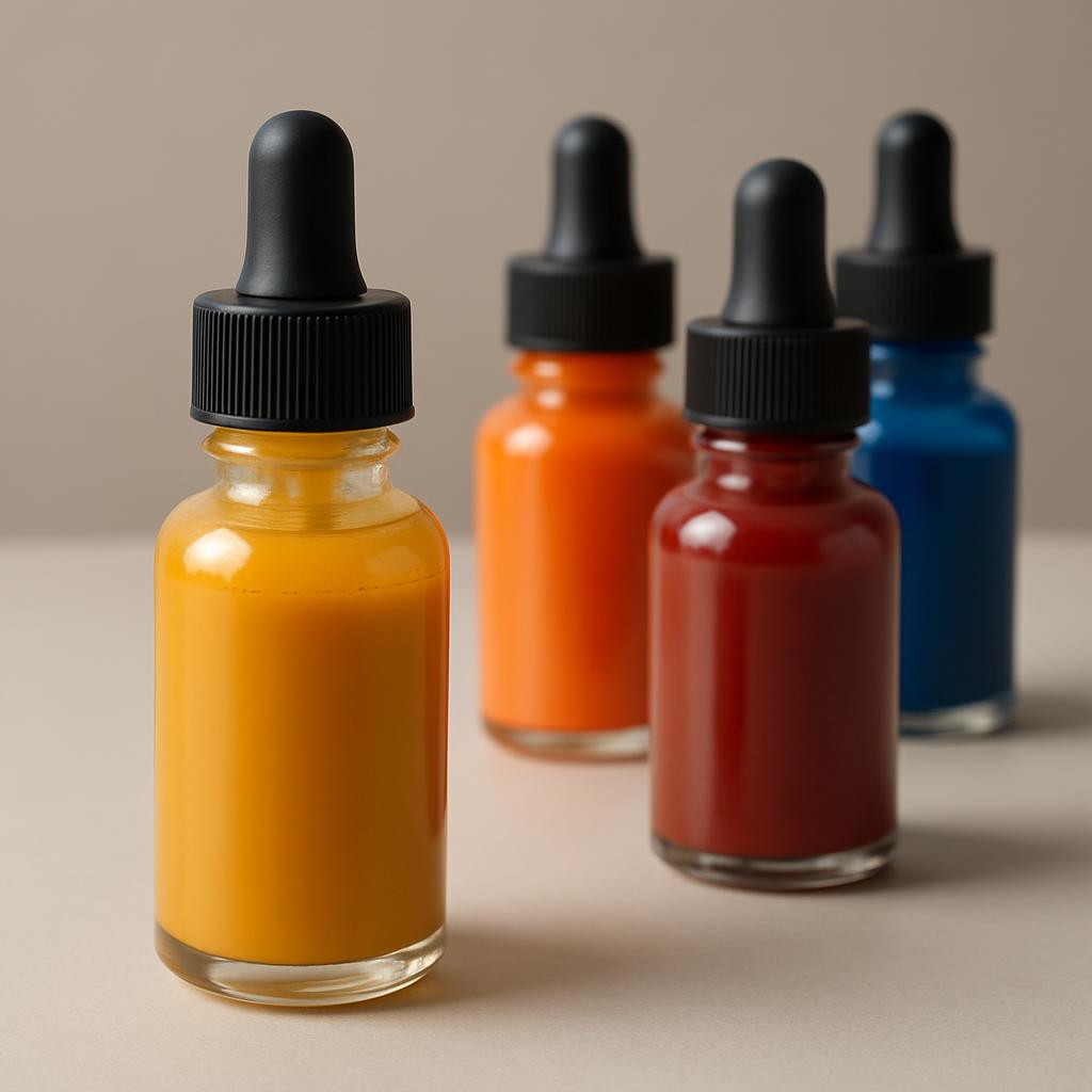 Golden Fluid Acrylics bottles with droppers