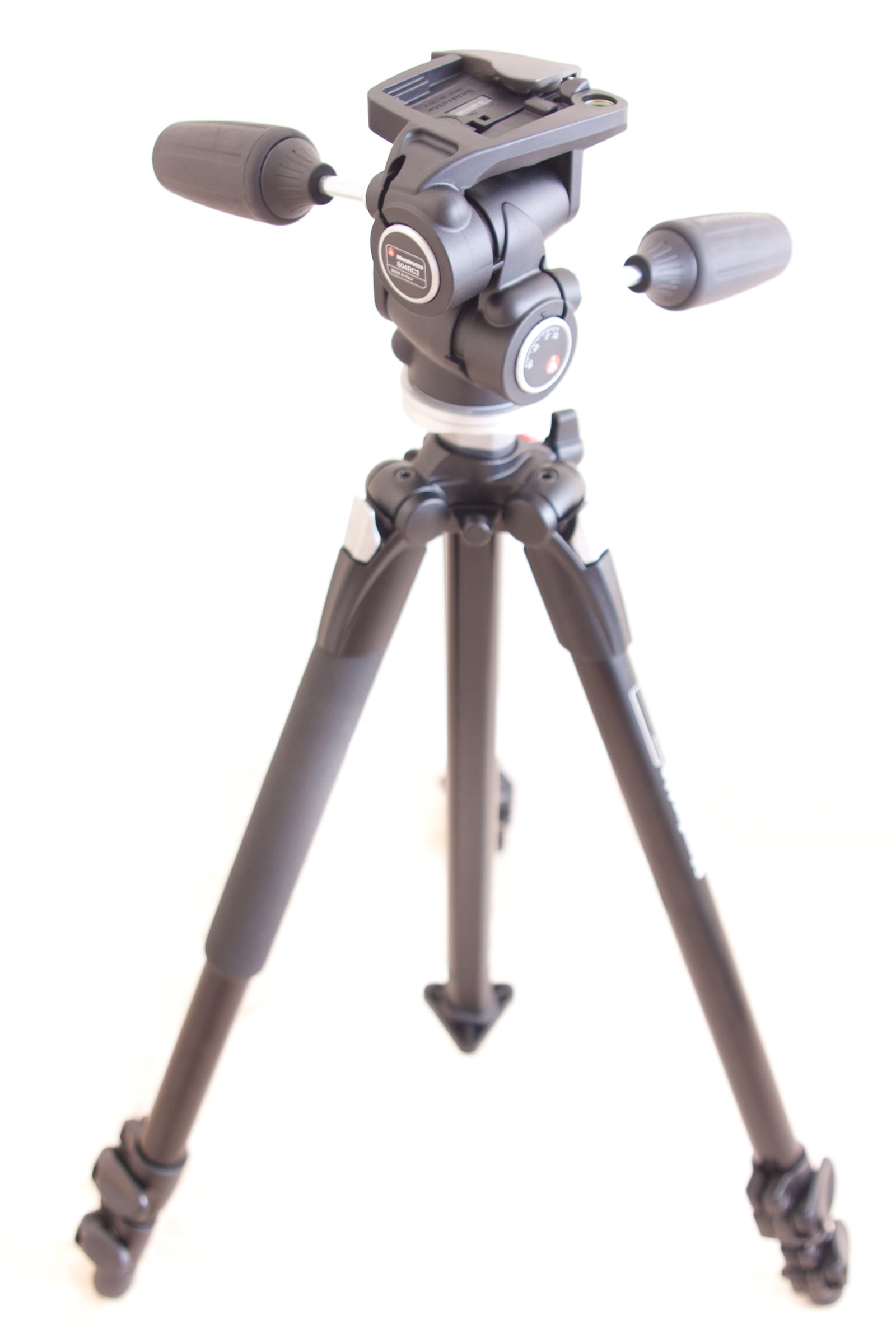 Manfrotto tripod with the brand's signature 3-way head and M-Lock twist-locks — the tried-and-true workhorse for photographers who want premium materials without premium price