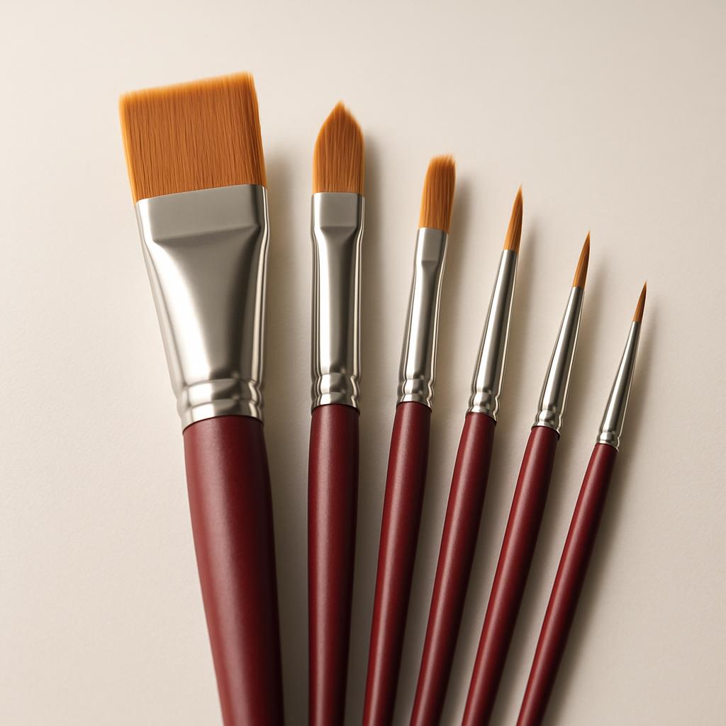 Princeton Velvetouch acrylic brush set with multiple sizes