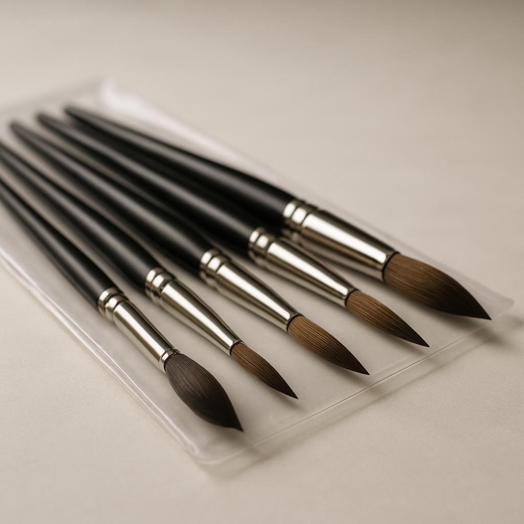 Rosemary & Co Eclipse synthetic watercolor brush set
