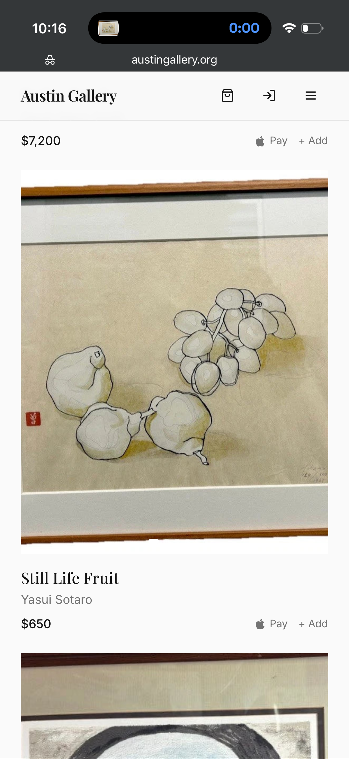 Still Life Fruit by Yasui Sotaro