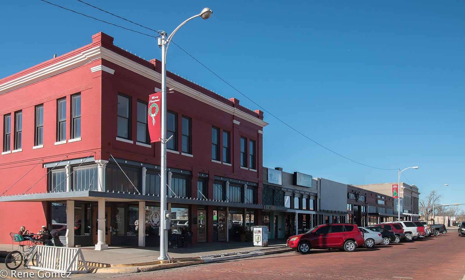 The courthouse square in Canyon, Texas, the gateway town to Palo Duro