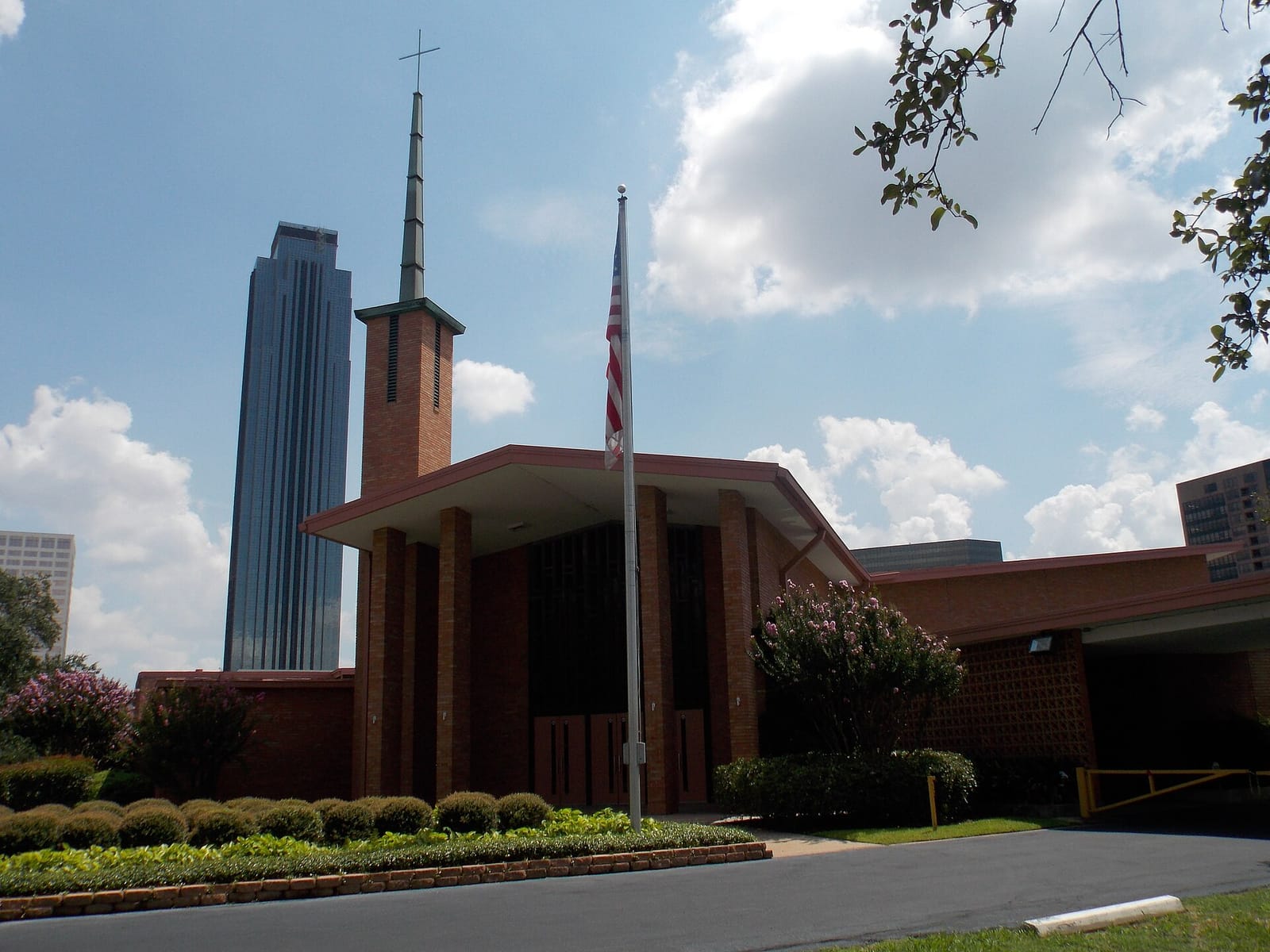 Glass towers of the Uptown skyline clustered around Houston's Galleria district