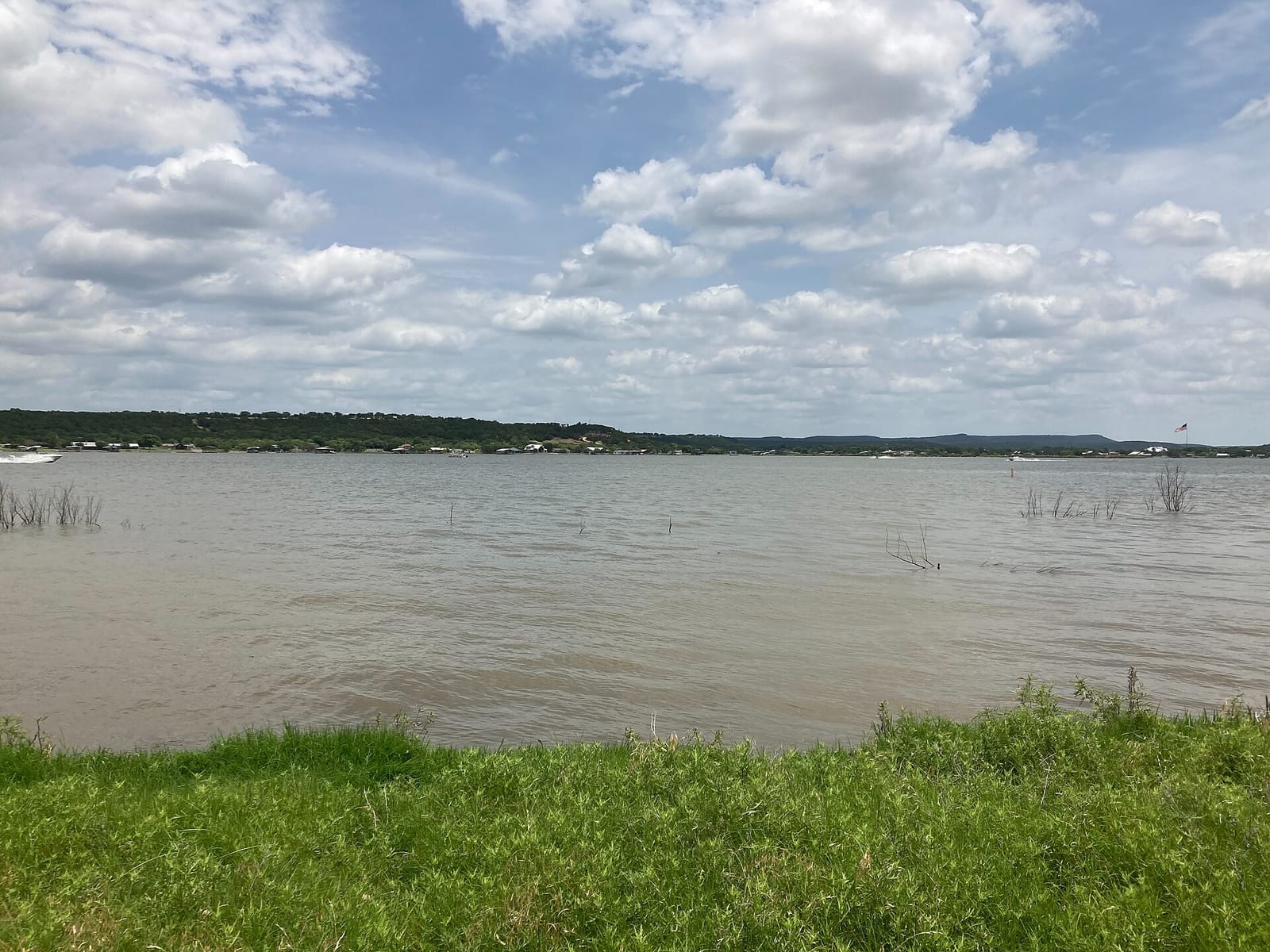 A calm protected cove near Possum Kingdom State Park on the lake's west shore