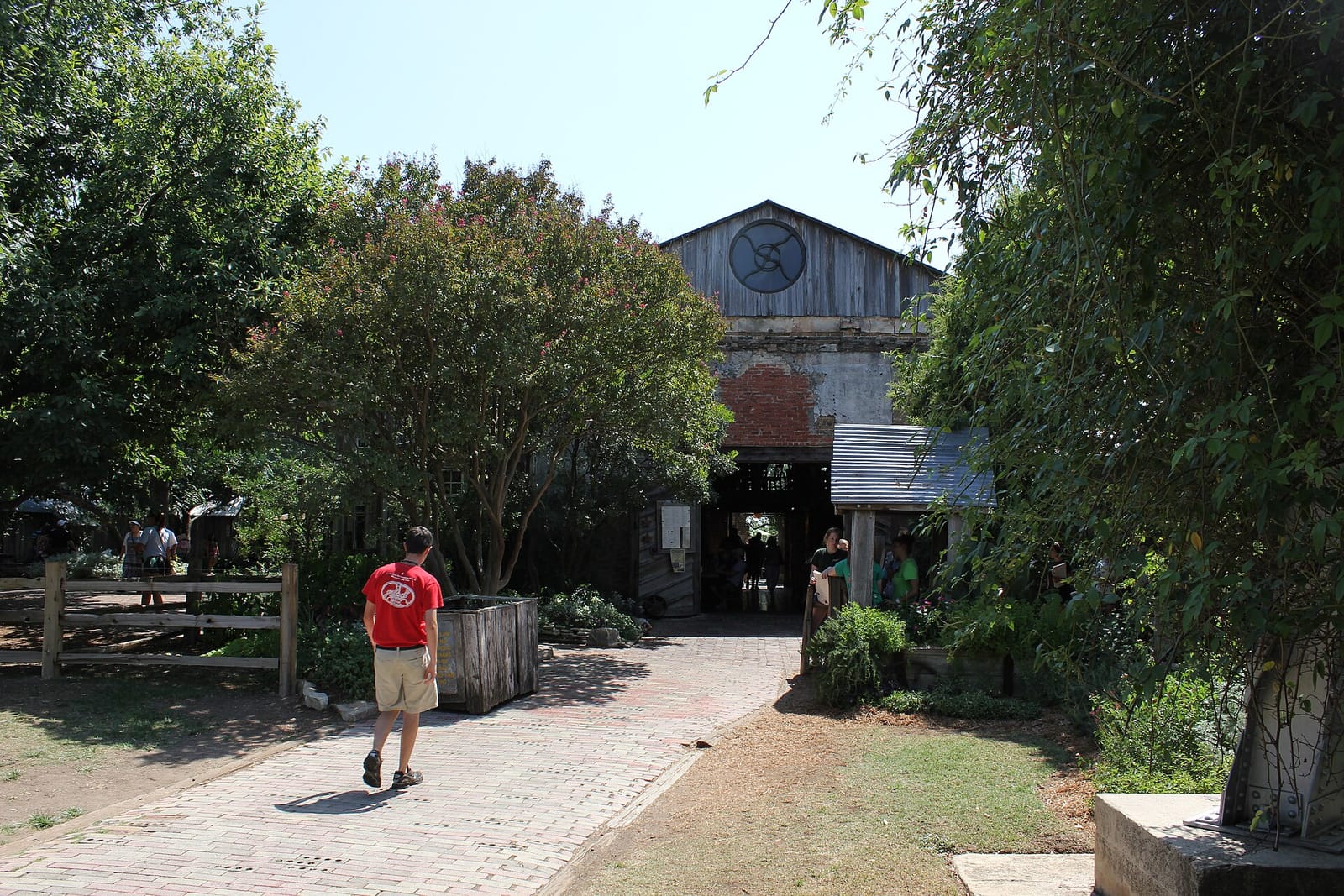 The historic Gruene Hall dance hall and water tower in Gruene, Texas
