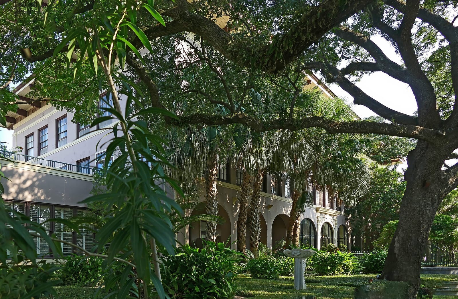 Leafy residential blocks around the Menil Collection's park campus in Montrose