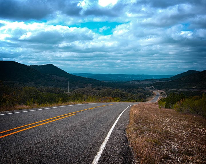 Gentle ranchland and pecan bottoms in the Sabinal River valley near Utopia